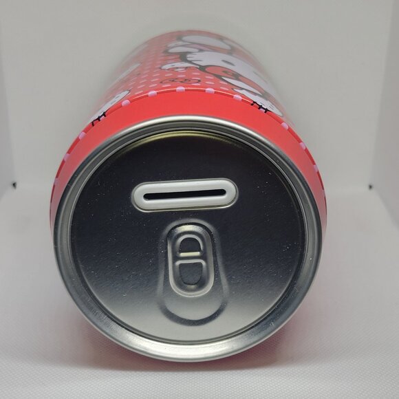 Hello Kitty Tin Can Coin Bank 2025 The Tin Box Company New Sanrio Red 7.75 x 4 - Picture 7 of 7